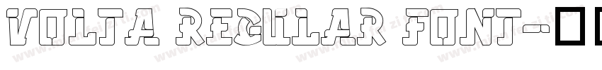 Volta Regular font字体转换